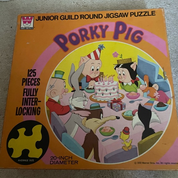 Vintage Porky Pig Puzzle Birthday Party - Picture 1 of 7